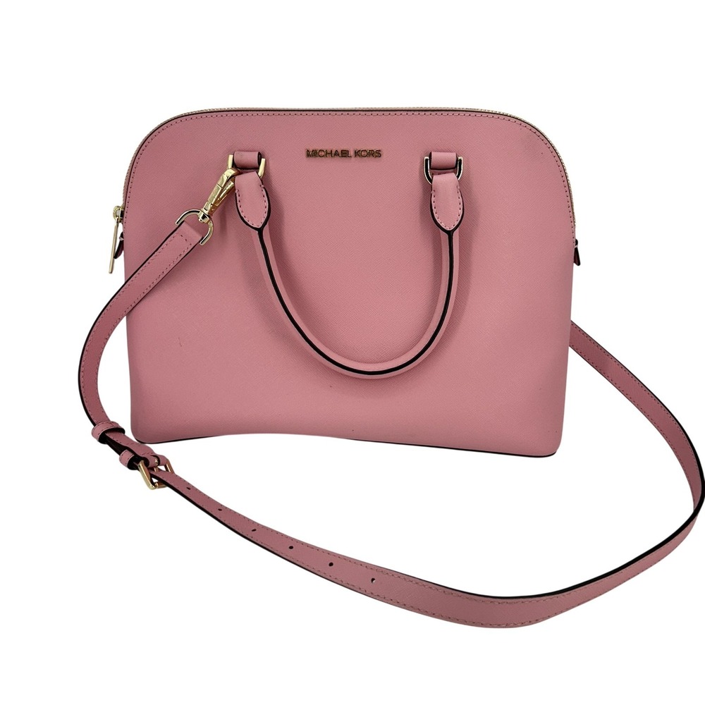 Michael Kors Bag Womens Large Cindy Leather LG Dome Purse Crossbody‎ Satchel